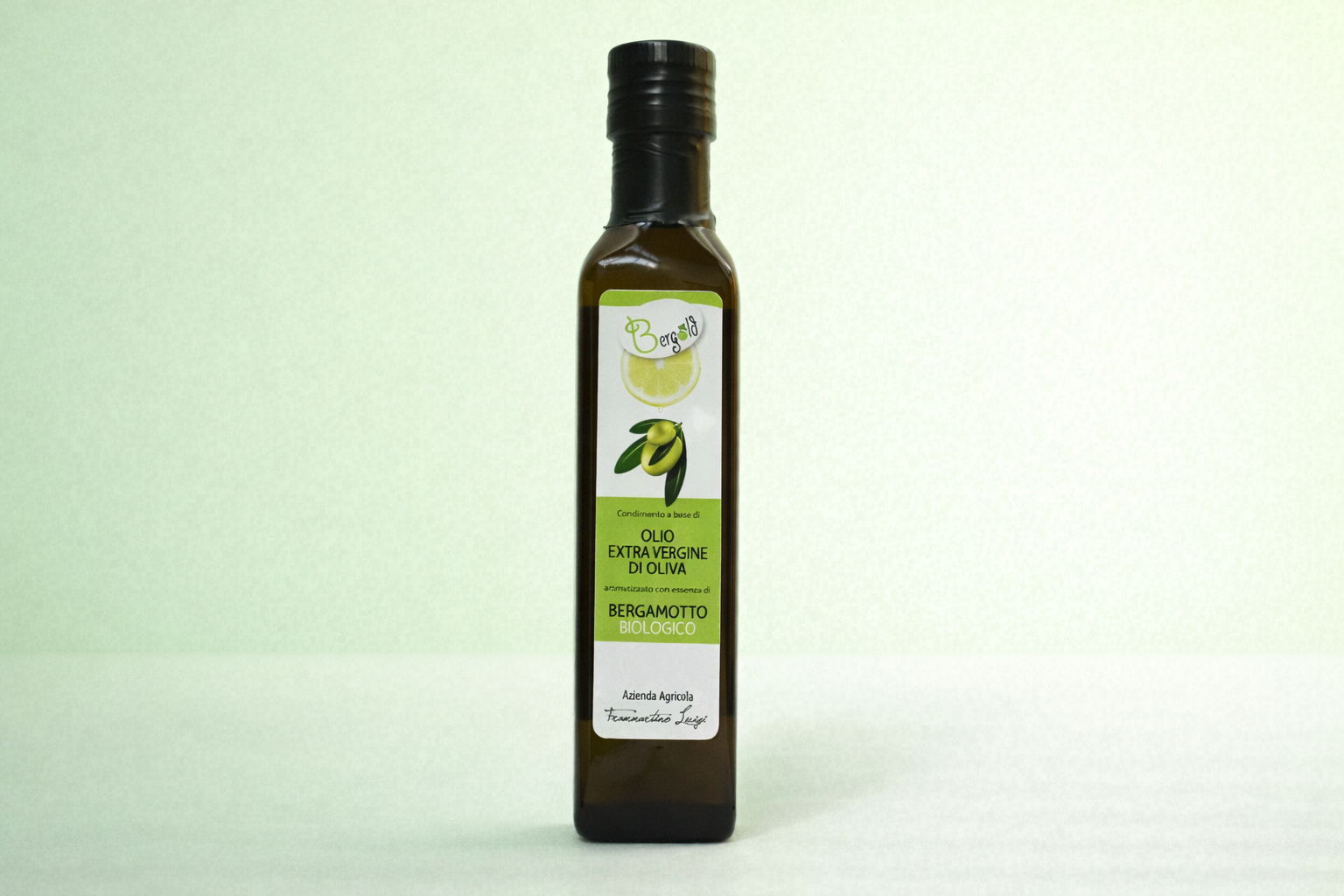 Condimento a base di olio extravergine di oliva aromatizzato con essenza di bergamotto biologico (Foto)